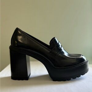 Black Platform Loafers